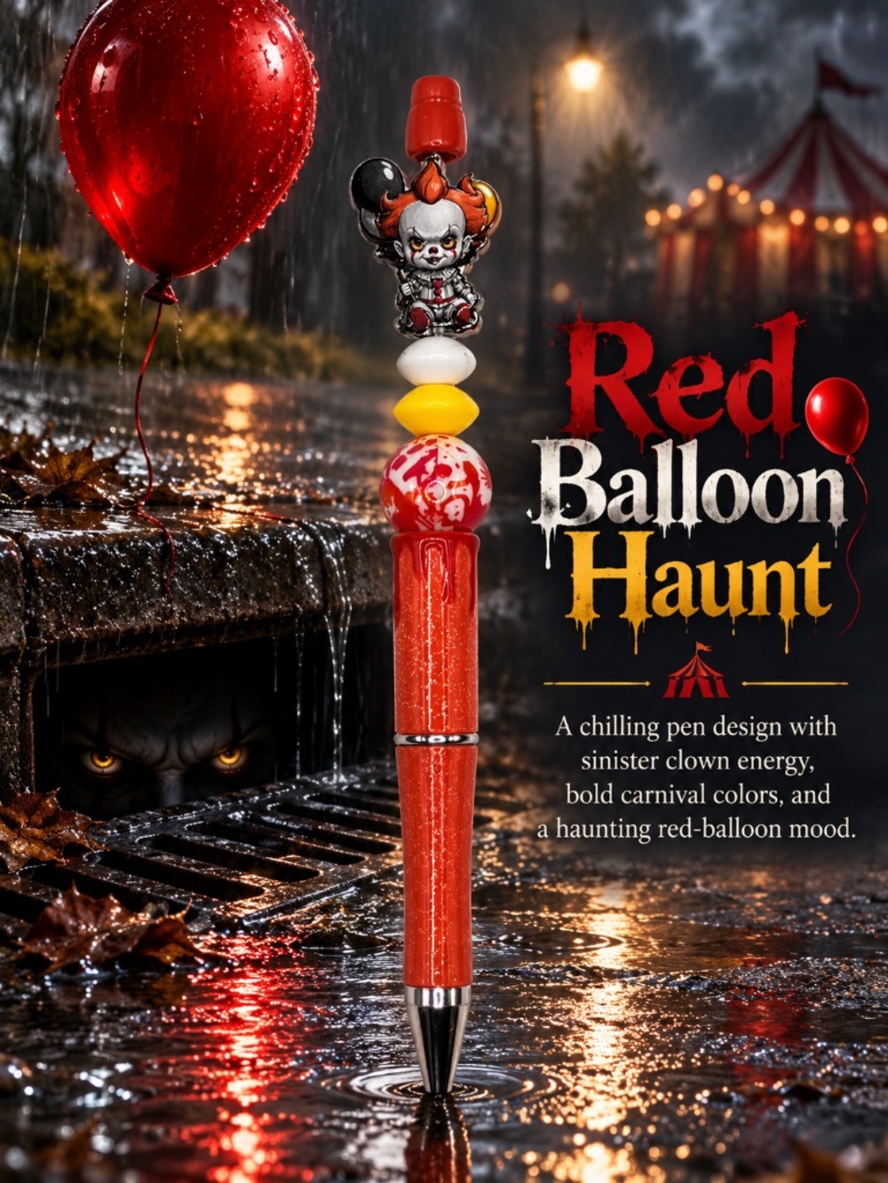 Red Balloon Haunt Pen